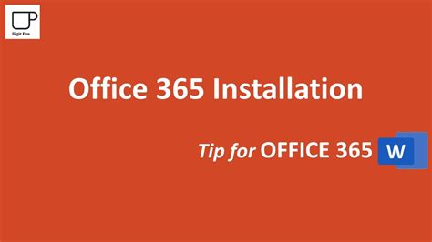 Download And Installation Of The Office 365 Package For Windows 10