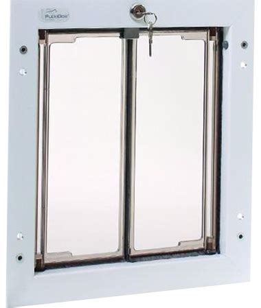 An installation that replaces the glass panel in your door with a patent pending conversion kit. Utah Pet Access - Plexidor Utah Pet Door Installation
