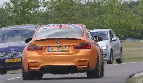 But what makes this vehicle really stand out? Germany Lee BMW M4 Gets General Lee Frozen Orange Metallic Wrap, Dixie Horn - autoevolution