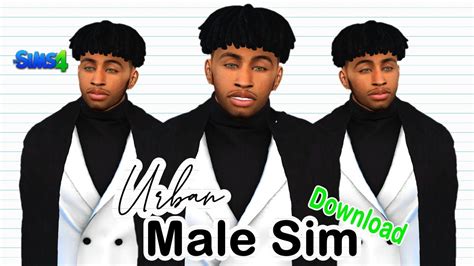 Urban Realistic Male Sim Cc Folder The Sims 4 Youtube