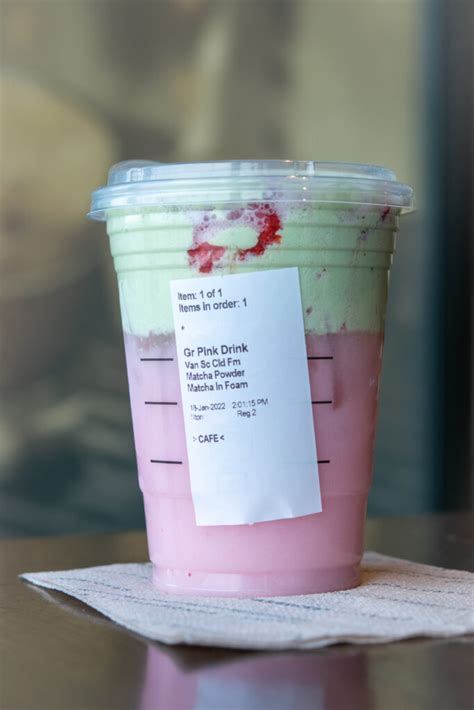 How To Order A Starbucks Pink Drink With Matcha Cold Foam Sweet Steep