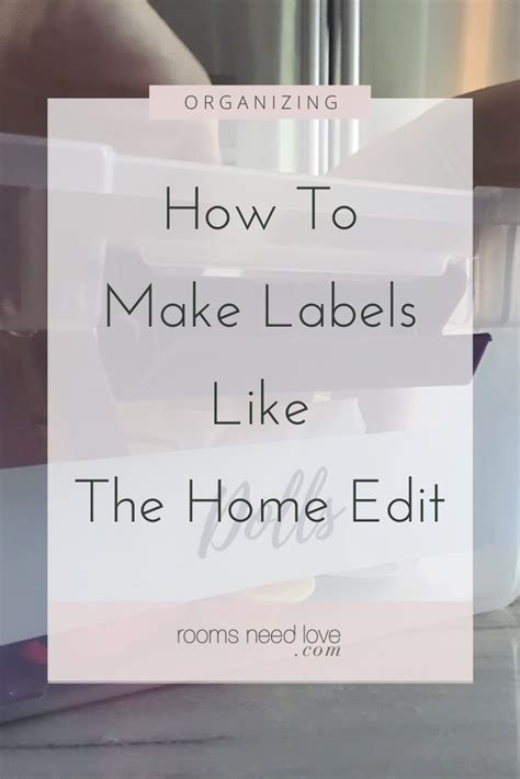 For the redesign of this package, it will be simplified and made to stand out. How To Make Labels Like The Home Edit in 2020 | How to ...