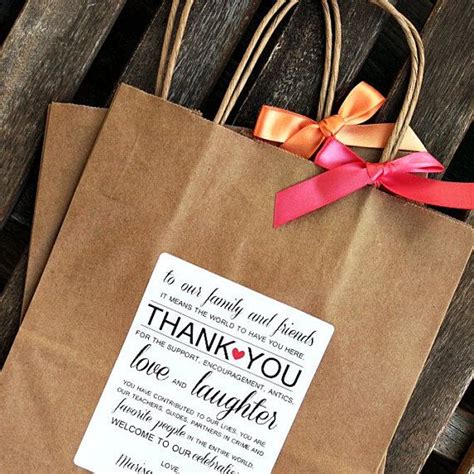 Personalized Thank You Wedding Welcome Bag Welcome Bags Wedding