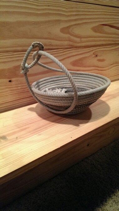 Lariat Rope Bowl My Creations Pinterest Rope Crafts Rope Basket