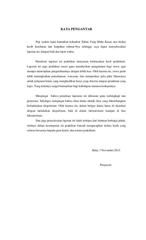 Contoh Kata Pengantar Laporan Perjalanan Terbaru