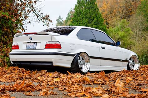 White Bmw E36 Coupe On Cult Classic Gotti G1001 Wheels