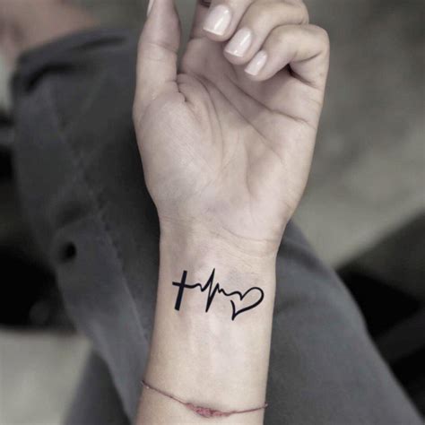 Faith Love Hope Charity Symbol Corazon Temporary Tattoo Sticker Ohmytat