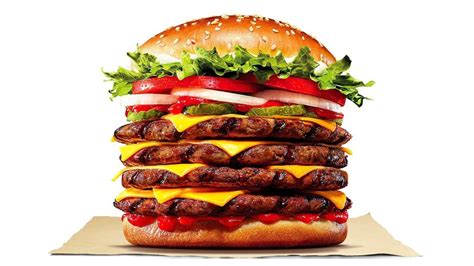 Burger King Korea's Newest Menu Item Stacks Four Whopper Patties