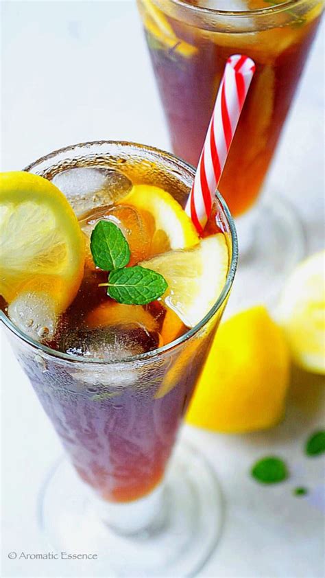 Lemon Iced Tea Recipe How To Make Lemon Iced Tea Aromatic Essence