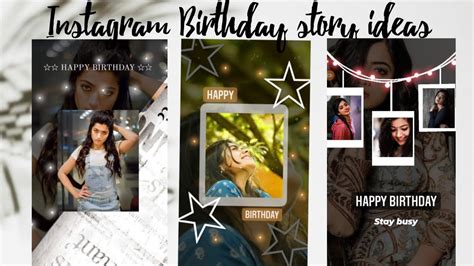Instagram Stories Birthday Ideas Insta Story Idea Birthday Rosaiskara