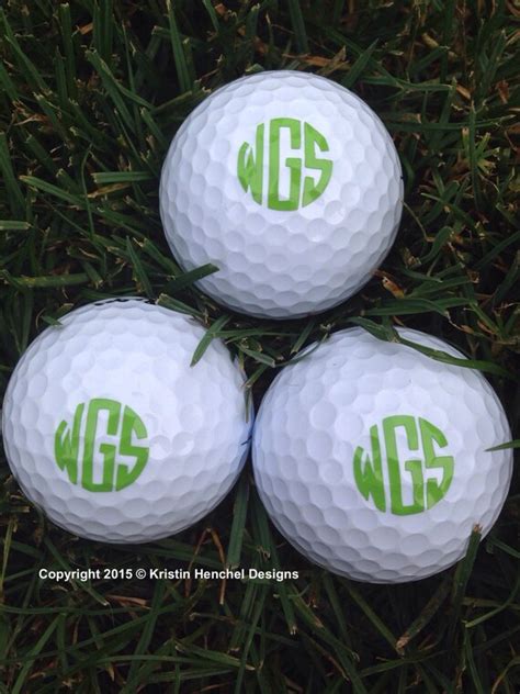 Monogrammedpersonalized Golf Balls Set Of 3 6 12 Or 24