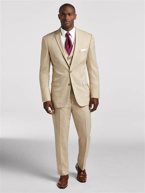 Vintage Tan, Ivory Suit by Pronto Uomo | Suit Rental | Moores Clothing