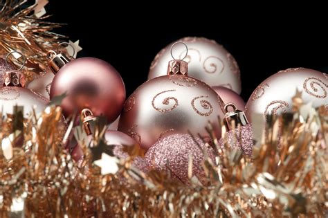 Photo Of Copper Coloured Christmas Ornaments Free Christmas Images