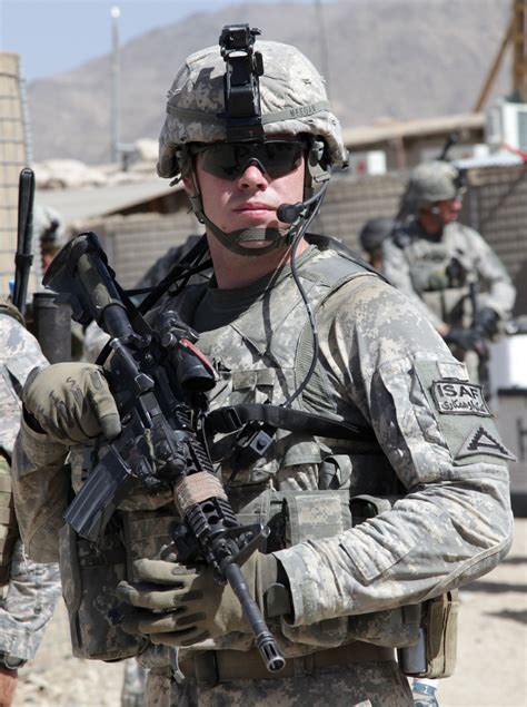 Us Army 1st Lt Daniel Meegan Conducts A Combat Patrol From Forward