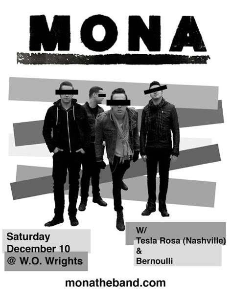 Street Evol Magazine Mona The Band Back In Ohio December 10th Wo