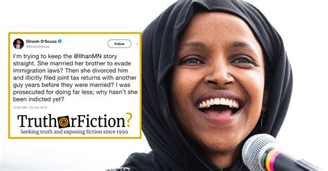 There Is No Credible Evidence Rep Ilhan Omar Married Her Brother Truth Or Fiction