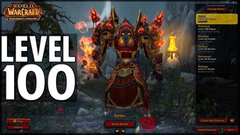 Maybe you would like to learn more about one of these? My WoW Character List! Level 100 Pre Legion (WoD 2016) - YouTube