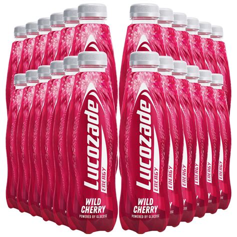 Lucozade Energy Cherry Sparkling Energy Drink Powered By Glucose 24x3