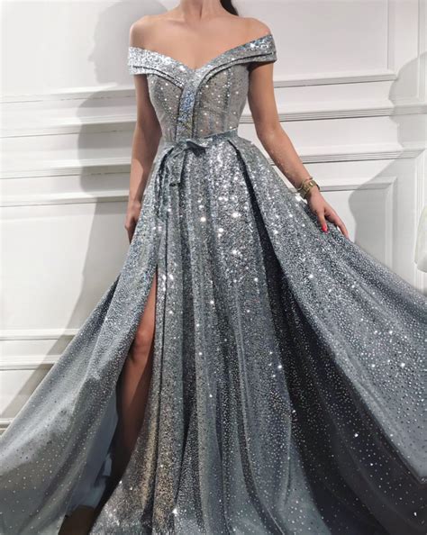 Silvery Amelia Tmd Gown Sequin Prom Dress Prom Dresses Sleeveless Prom Dresses For Sale A