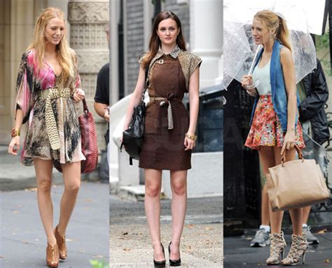 Pictures Of Blake Lively And Leighton Meester Filming