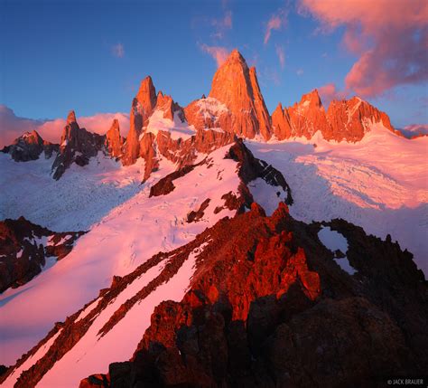 Fitz Roy Sunrise Patagonia Argentina Mountain Photography By Jack