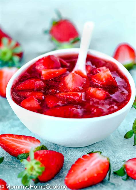 Easy Strawberry Sauce Recipe Mommys Home Cooking