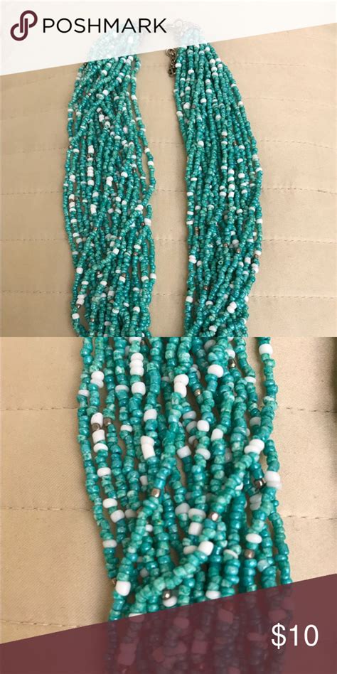 Multi Strand Turquoise Necklace Multi Strand Beaded Jewelry