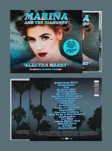Marina Electra Heart Platinum Blonde Cd Design On Behance