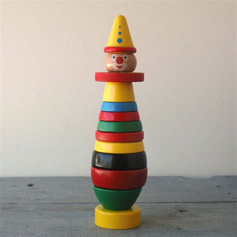 Wooden Brio Clown Toy