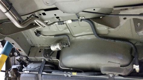 The fuel pressure regulator and fuel filter are not combined on this vehicle. 1994-2004 V6 Mustang Suspension Parts and Tools