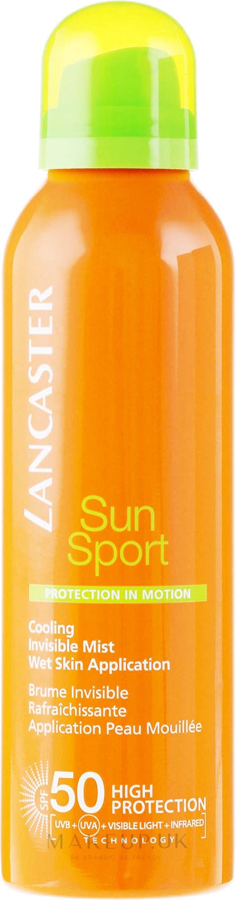 Lancaster Sun Sport Cooling Invisible Mist Spf50 Cooling Sun Protection Spray Makeup Uk