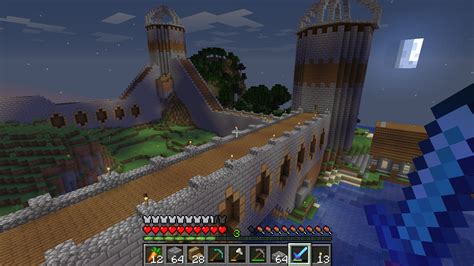 My Minecraft Survival Fortress Is Finally Beginning To Take Shape R