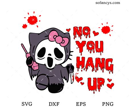Hello Kitty No You Hang Up Svg Dxf Eps Png Cut Files