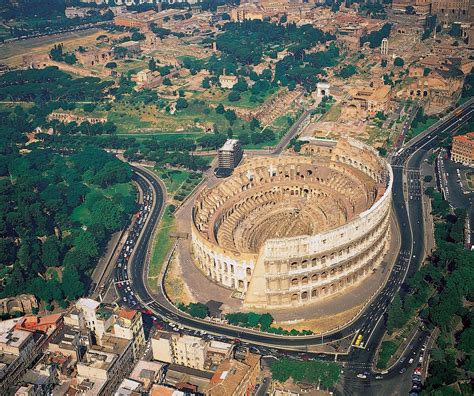 Flavian Amphitheatre The Colosseum In Rome Italy The Largest