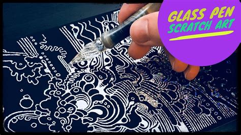 Drawing With Peter Draws Glass Pen Scratchboard Art Youtube
