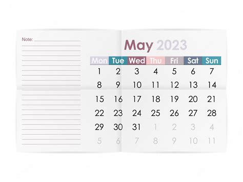 Premium Vector Calendar May 2023
