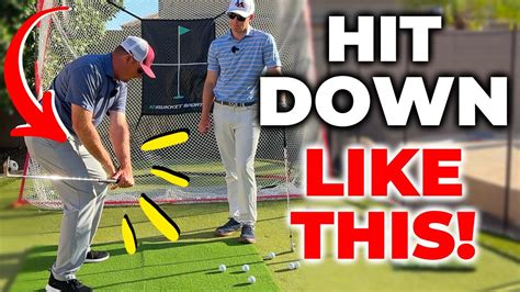 How To Hit Down On The Golf Ball Without Getting Steep