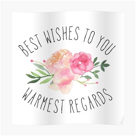 Best Wishes Posters Redbubble