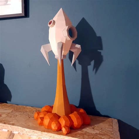 Ecogami Papercraft — Make Your Own Papercraft Rocket With Smoke Check