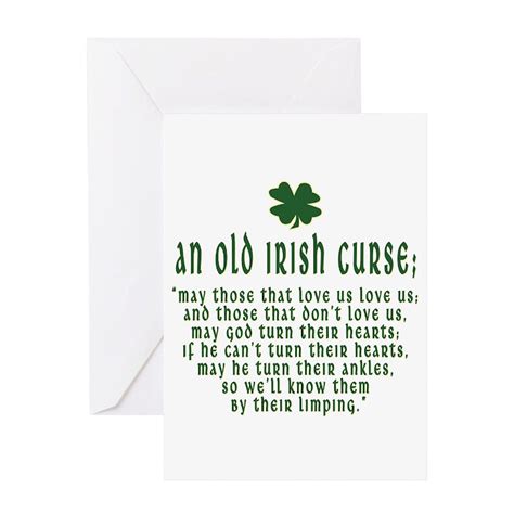 An Old Irish Curse T Shirt Greeting Card An Old Irish Curse Greeting
