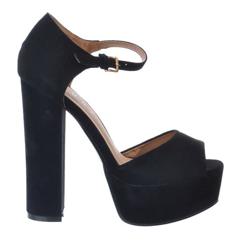 New Womens Ladies Strappy Peep Toe Platform Chunky Block High Heel Shoes Sandals Ebay