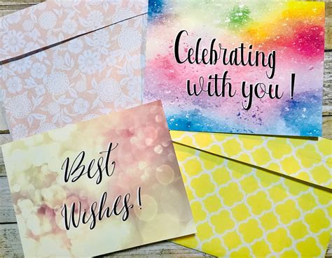 Printable Best Wishes Greeting Card And Celebrating With You Etsy Canada