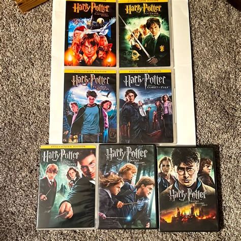 Warner Bros Media Harry Potter 7 Dvd Collection Poshmark