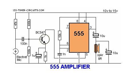 Circuit diagram: Simple 555 Amplifier