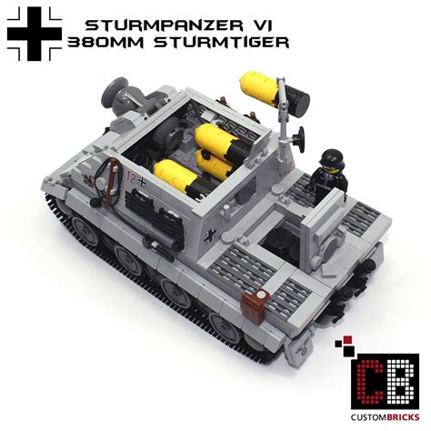 Custombricksde Lego Ww2 Wwii Panzer Tank Sturmtiger Sturmpanzer