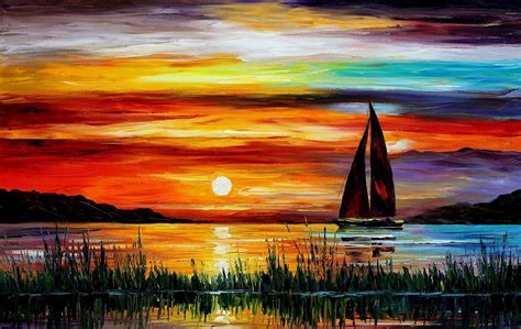Boat Sea Landscape Painting 6948723