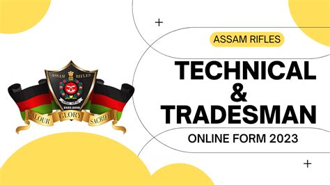 Assam Rifle Recruitment 2023 Technical Tradesman 1250 Posts