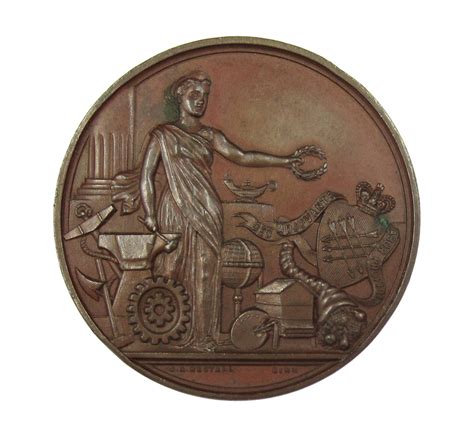 1892 Yorkshire Trades And Industrial Exhibition 45mm Medal By Restall
