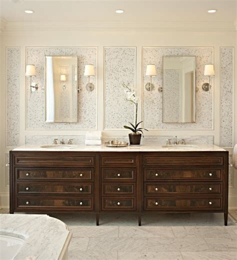 Three vanity sizes are available in a warm mahogany finish. Mahogany Cabinets - Traditional - bathroom - McGill Design ...