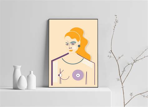 Minimalistic Female Nude Art Design Minimalism Poster Etsy 17226 Hot